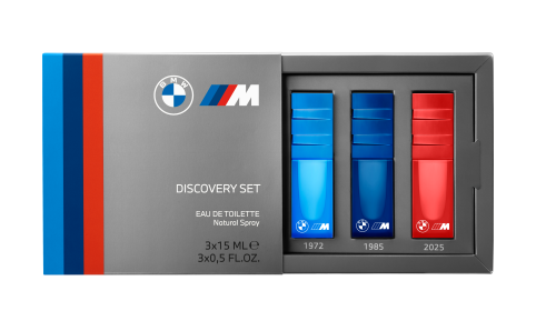 BMW M: LE NUOVE FRAGRANZE SONO DISPONIBILI NELLA VERSIONE COMPATTA DA 15ML E IN UN DISCOVERY SET